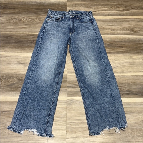 American Eagle Outfitters Denim - American Eagle Outfitters super high rise baggy wide leg jeans size 10